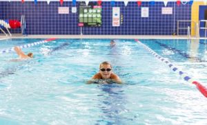 older lady swimming