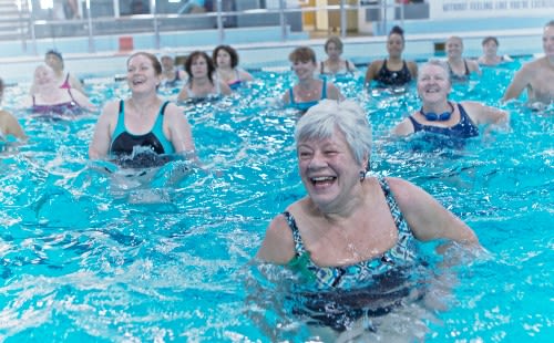 water workout class